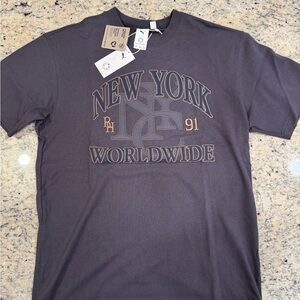 Puma x Rhude Men's Embroidered NYC T-Shirt Medium Gray - NWT Never Worn